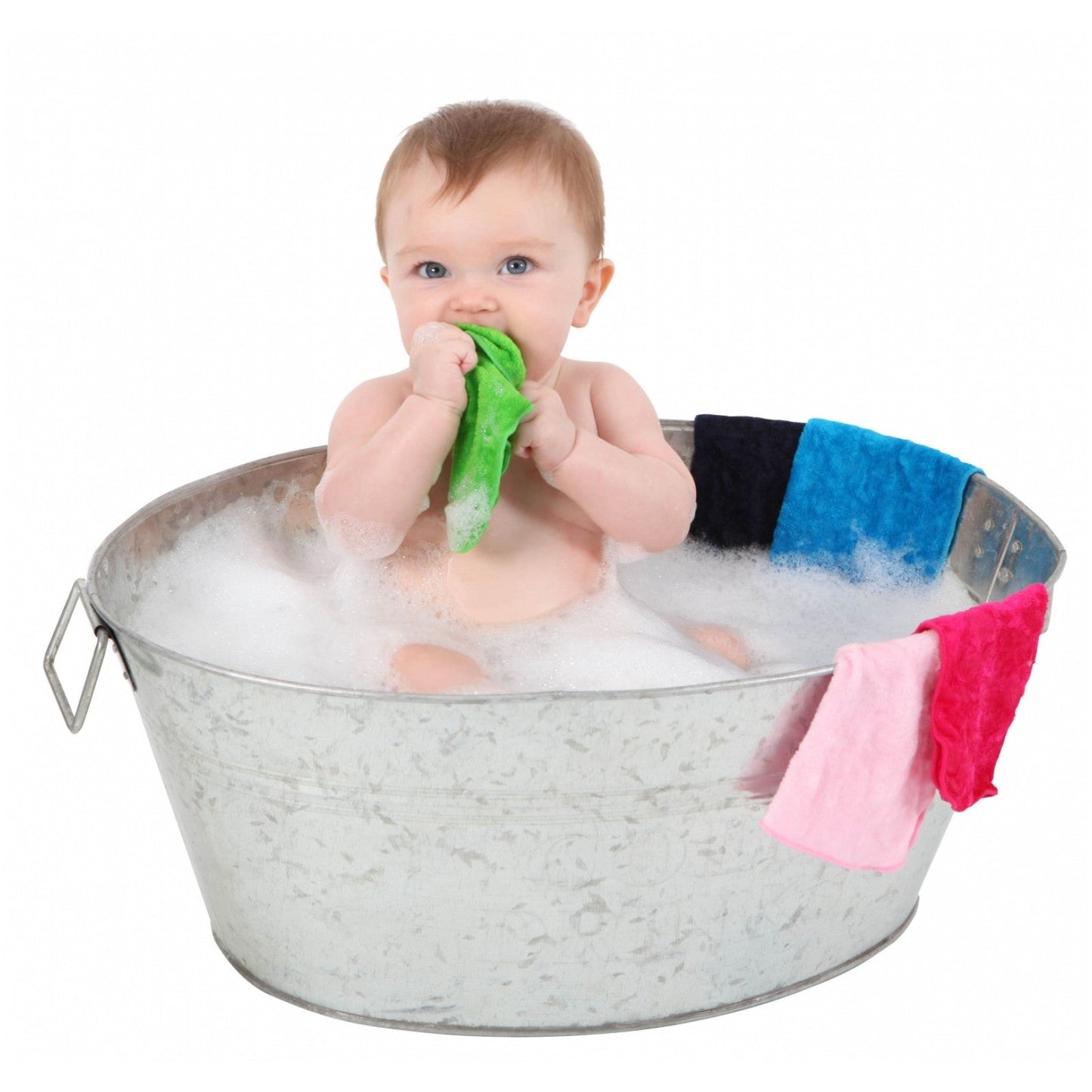 Violet Quinn Cotton Facewashers — Pack of 6, Reusable & Gentle