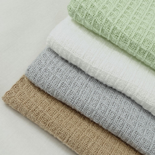 Violet Quinn Cotton Waffle Baby Blanket