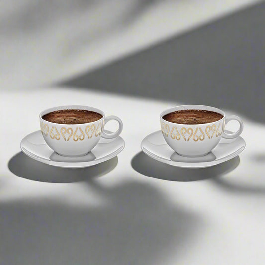 Violet Quinn | Arzum Okka Turkish Coffee Cups – Porcelain Gift Set (2 Pieces)