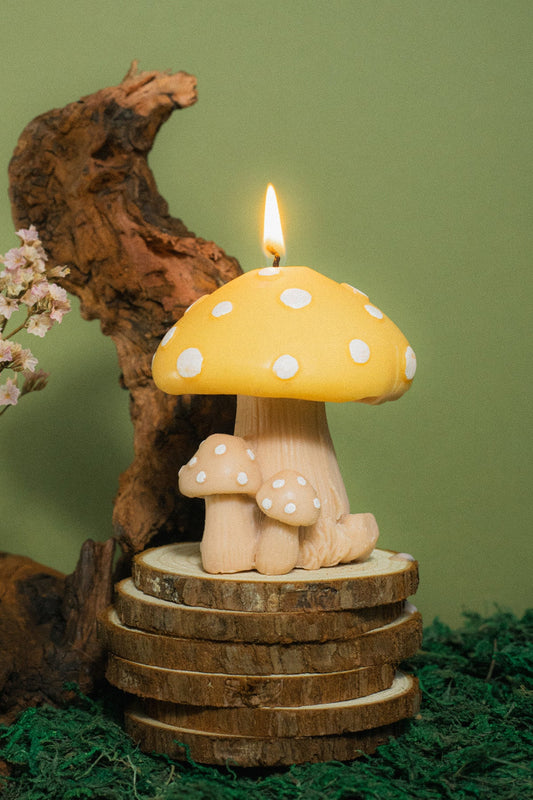 Violet Quinn Mushroom Family Candle